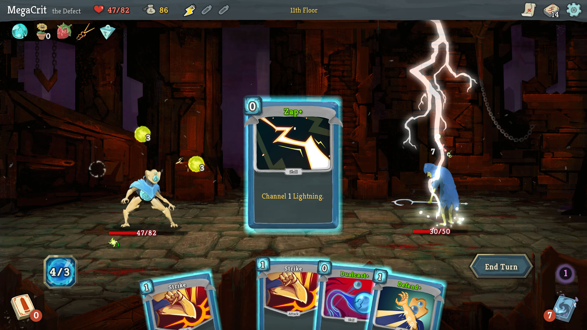 Slay the Spire combat hand